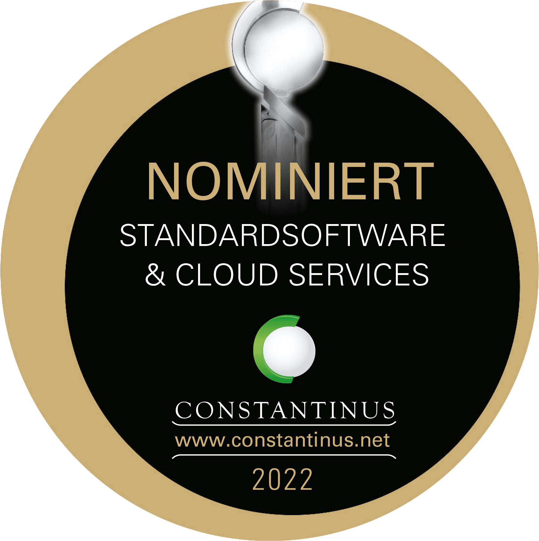 Nominierung zum Constantinus Preis 2022 - Kategorie: Standardsoftware & Cloud Services