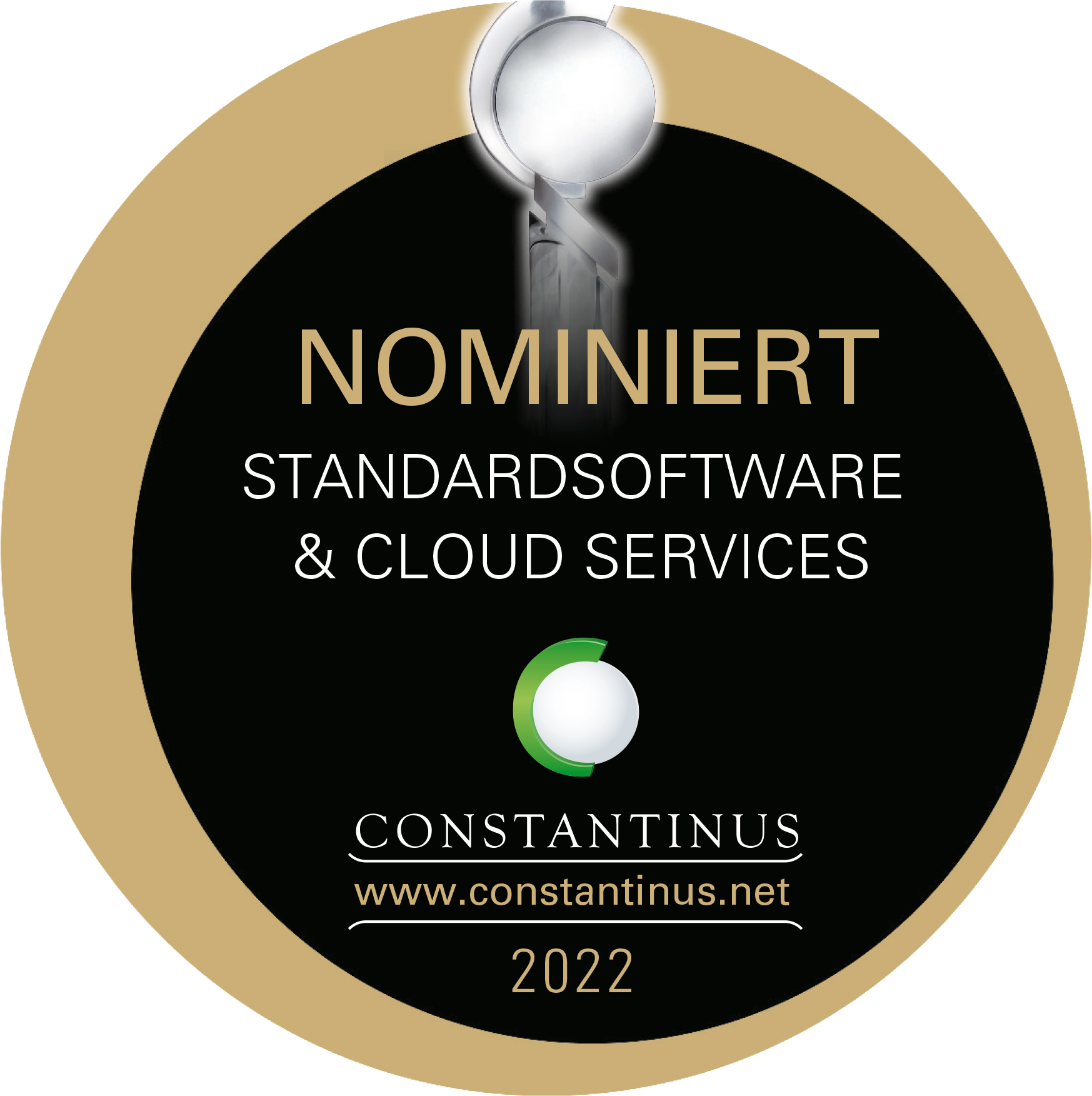 Nominierung zum Constantinus Preis 2022 - Kategorie: Standardsoftware & Cloud Services